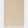 Kashmir-stole med logo, beige Kashmir-stole med logo, beige