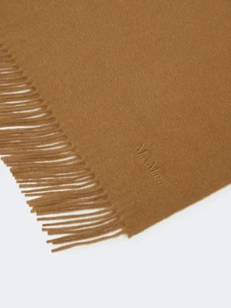 Kashmir-stole med logo, beige
