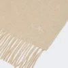 Kashmir-stole med logo, beige Kashmir-stole med logo, beige