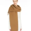 Kashmir-stole med logo, beige Kashmir-stole med logo, beige