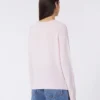 Kashmir-sweater med rund hals, lyserød Kashmir-sweater med rund hals, lyserød