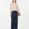 Kashmir-sweater med rund hals, sand Kashmir-sweater med rund hals, sand