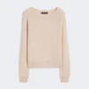 Kashmir-sweater med rund hals, sand Kashmir-sweater med rund hals, sand