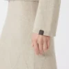 Kashmirstrikket cardigan, beige Kashmirstrikket cardigan, beige