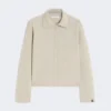 Kashmirstrikket cardigan, beige Kashmirstrikket cardigan, beige