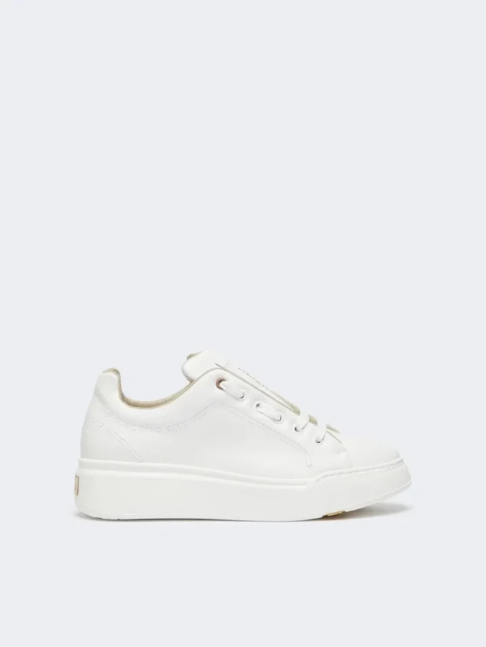 Lædersneakers, optisk hvid Lædersneakers, optisk hvid