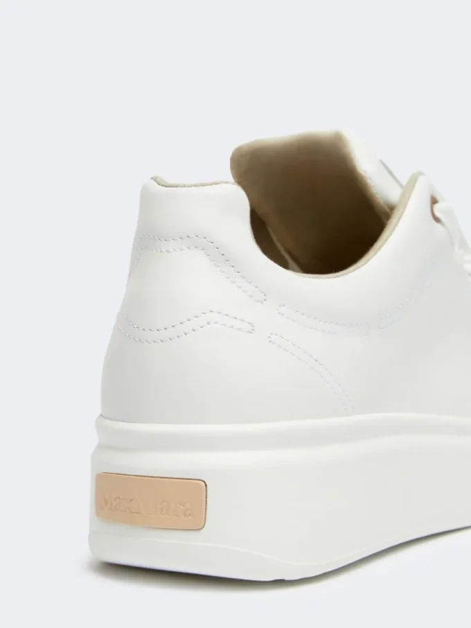 Lædersneakers, optisk hvid Lædersneakers, optisk hvid