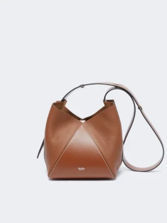 Lille bucket-taske, brun