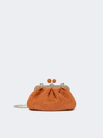 Lille pasticcino-taske i raffia-look, laks