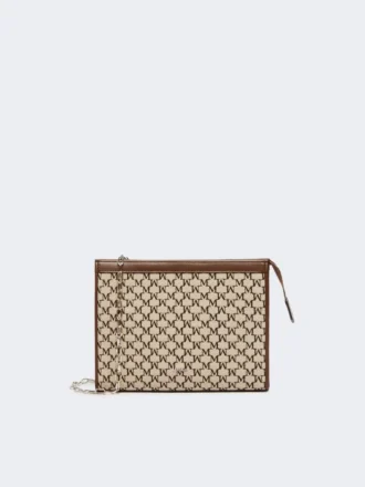 Lille taske i bomuldsjacquard, sort Lille taske i bomuldsjacquard, sort