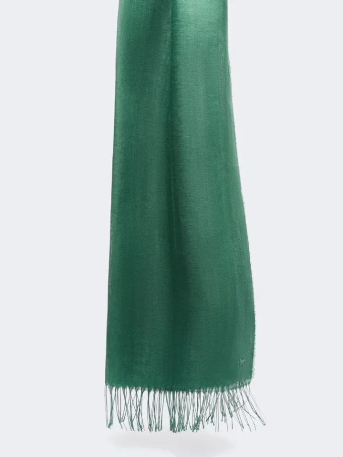 Linestole med frynser, salviegrøn Linestole med frynser, salviegrøn