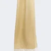 Linnedstole med frynser, beige Linnedstole med frynser, beige