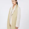 Linnedstole med frynser, beige Linnedstole med frynser, beige