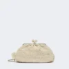 Mellemstor pasticcino-taske med raffia-effekt, turtledove Mellemstor pasticcino-taske med raffia-effekt, turtledove
