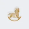 Metalbroche med rhinestones, rød Metalbroche med rhinestones, rød