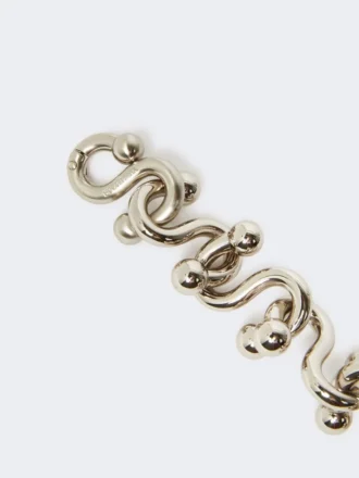 Metallisk armbånd, sølv