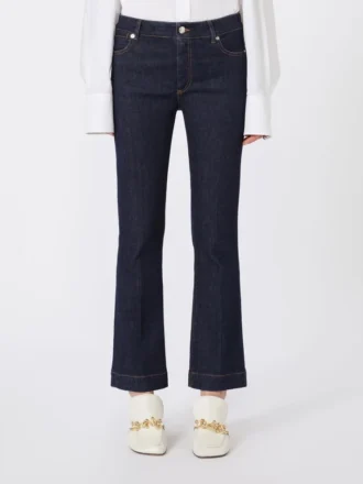 Mini-flare-jeans med perfekt pasform, ultramarin