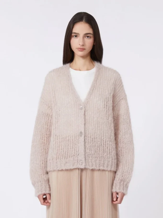 Mohair-cardigan, sand Mohair-cardigan, sand