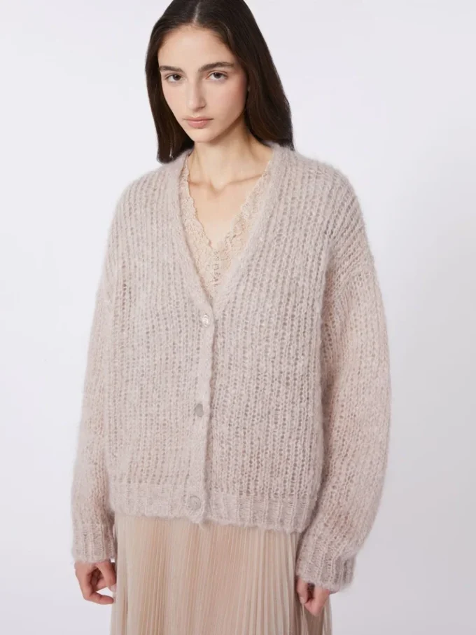 Mohair-cardigan, sand Mohair-cardigan, sand
