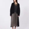 Mohair-cardigan, sort Mohair-cardigan, sort