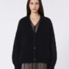 Mohair-cardigan, sort Mohair-cardigan, sort