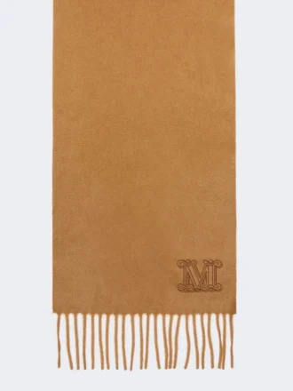 Monogrambroderet kashmir-stole, tobak