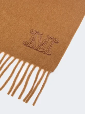 Monogrambroderet kashmir-stole, tobak