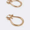 Monogramøreringe i metal, guld Monogramøreringe i metal, guld