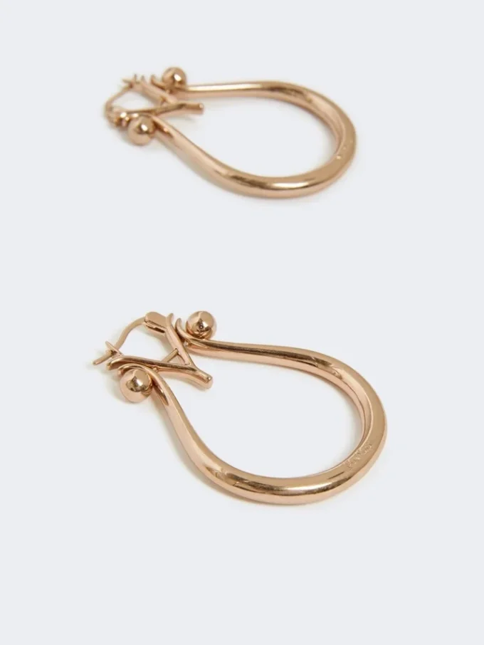 Monogramøreringe i metal, guld Monogramøreringe i metal, guld