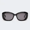 Oversized ovale solbriller, sorte Oversized ovale solbriller, sorte