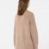 Oversized sweater i mohair og lurex, kobber Oversized sweater i mohair og lurex, kobber