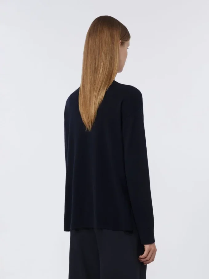 Oversized uldtrøje, ultramarin Oversized uldtrøje, ultramarin