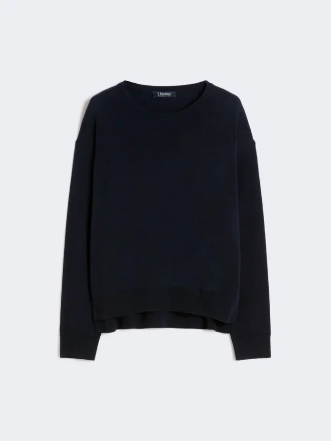 Oversized uldtrøje, ultramarin Oversized uldtrøje, ultramarin