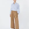 Poplin-skjorte med broderi, lyseblå Poplin-skjorte med broderi, lyseblå