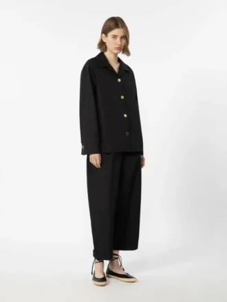 Poplin-skjorte, sort Poplin-skjorte, sort