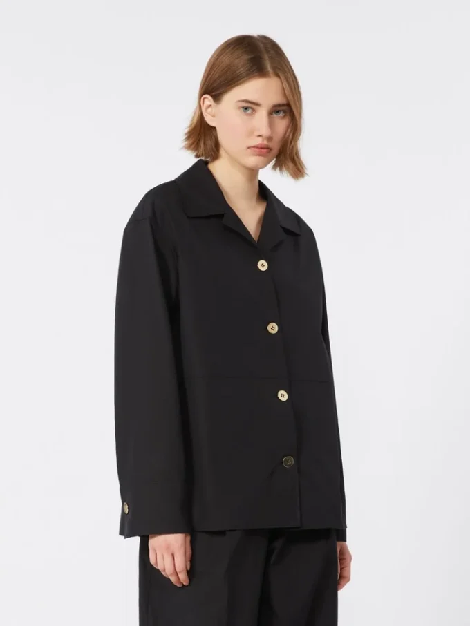Poplin-skjorte, sort Poplin-skjorte, sort