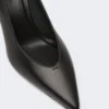 Pumps i blødt nappalæder, sort Pumps i blødt nappalæder, sort