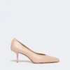 Pumps i nappalæder, lyserød Pumps i nappalæder, lyserød
