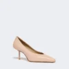 Pumps i nappalæder, lyserød Pumps i nappalæder, lyserød
