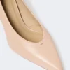 Pumps i nappalæder, lyserød Pumps i nappalæder, lyserød