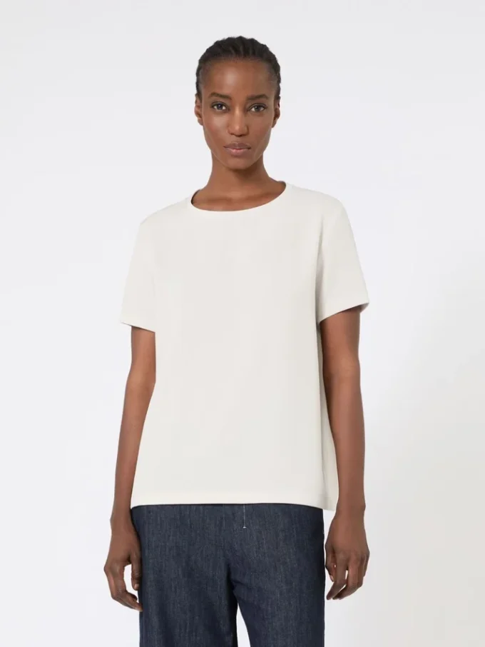 Satin-T-shirt, natur Satin-T-shirt, natur