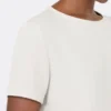Satin-T-shirt, natur Satin-T-shirt, natur