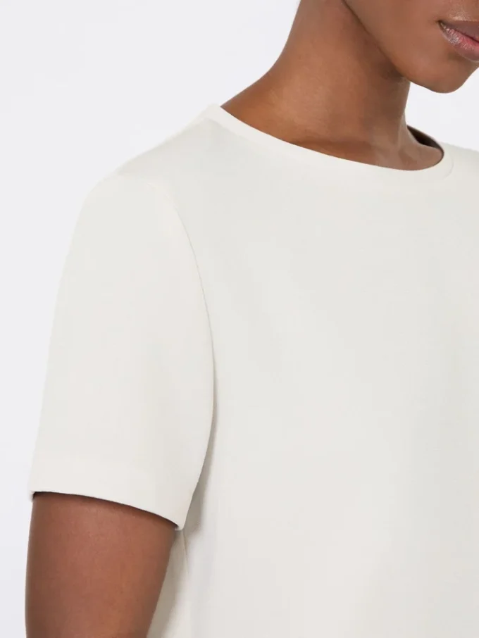 Satin-T-shirt, natur Satin-T-shirt, natur