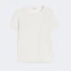 Satin-T-shirt, natur Satin-T-shirt, natur