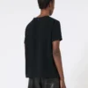Satin-T-shirt, sort Satin-T-shirt, sort