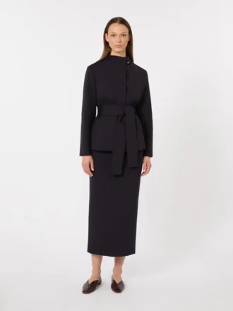 Scuba-jersey-pencilskirt, ultramarin
