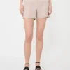 Shorts i hørcanvas, kamel Shorts i hørcanvas, kamel