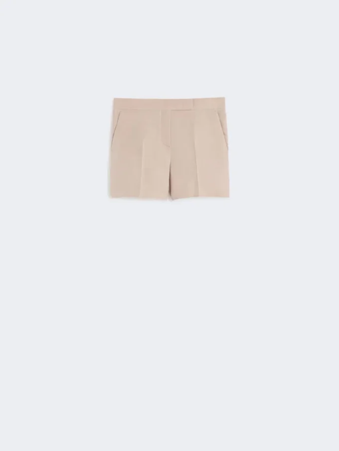 Shorts i hørcanvas, kamel Shorts i hørcanvas, kamel