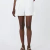 Shorts i stretch-bomuldssatin, silke Shorts i stretch-bomuldssatin, silke