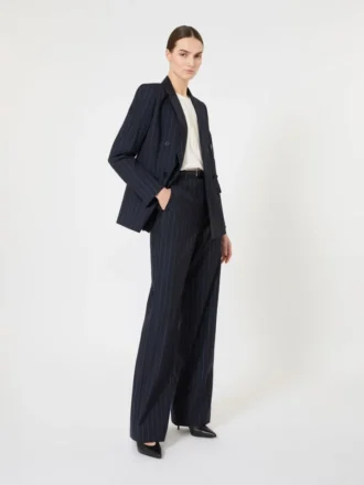 Silke-bluse med rund hals, silke
